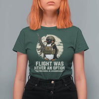Funny Penguin Flight Was Never An Option T Shirt For Women Tactical Penguin Gun Lover