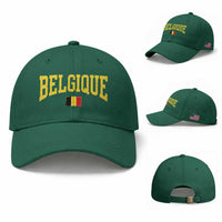 Belgium Belgique Throwback Design Vintage Belgian Flag Jersey Style Baseball Cap