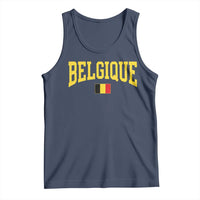 Belgium Belgique Throwback Design Vintage Belgian Flag Jersey Style Tank Top