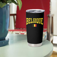 Belgium Belgique Throwback Design Vintage Belgian Flag Jersey Style Tumbler Cup
