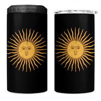 Argentina Sol De Mayo Vintage Argentinian Sun Throwback Design 4 in 1 Can Cooler Tumbler