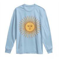 Argentina Sol De Mayo Vintage Argentinian Sun Throwback Design Long Sleeve Shirt