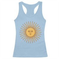 Argentina Sol De Mayo Vintage Argentinian Sun Throwback Design Racerback Tank Top
