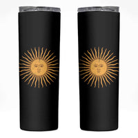 Argentina Sol De Mayo Vintage Argentinian Sun Throwback Design Skinny Tumbler