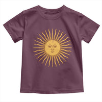 Argentina Sol De Mayo Vintage Argentinian Sun Throwback Design Toddler T Shirt