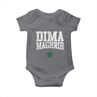 Moroccan Dima Maghrib Flag of Morocco Vintage Green Star Patriotic Baby Onesie