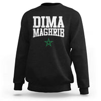 Moroccan Dima Maghrib Flag of Morocco Vintage Green Star Patriotic Sweatshirt