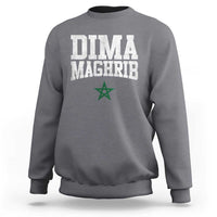Moroccan Dima Maghrib Flag of Morocco Vintage Green Star Patriotic Sweatshirt