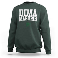 Moroccan Dima Maghrib Flag of Morocco Vintage Green Star Patriotic Sweatshirt