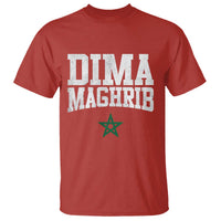 Moroccan Dima Maghrib Flag of Morocco Vintage Green Star Patriotic T Shirt