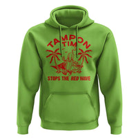 Funny Walz Hoodie Tampon Tim Stops The Red Wave Coconut Tree - Wonder Print Shop