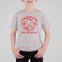 Funny Walz T Shirt For Kid Tampon Tim Stops The Red Wave Coconut Tree - Wonder Print Shop