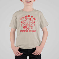 Funny Walz T Shirt For Kid Tampon Tim Stops The Red Wave Coconut Tree - Wonder Print Shop