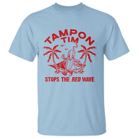 Funny Walz T Shirt Tampon Tim Stops The Red Wave Coconut Tree - Wonder Print Shop