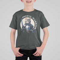 Funny Joyful Warrior Cat T Shirt For Kid Kitten Knight For Harris 2024 - Wonder Print Shop
