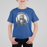Funny Joyful Warrior Cat T Shirt For Kid Kitten Knight For Harris 2024 - Wonder Print Shop