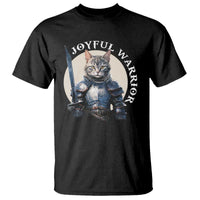 Funny Joyful Warrior Cat T Shirt Kitten Knight For Harris 2024 - Wonder Print Shop