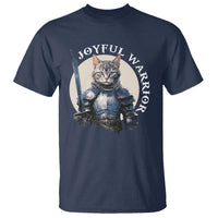 Funny Joyful Warrior Cat T Shirt Kitten Knight For Harris 2024 - Wonder Print Shop