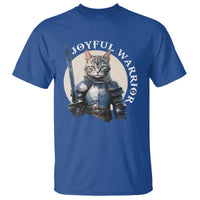 Funny Joyful Warrior Cat T Shirt Kitten Knight For Harris 2024 - Wonder Print Shop