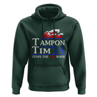 Funny Walz Hoodie Tampon Tim'24 Stops The Red Wave American Election - Wonder Print Shop