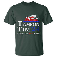 Funny Walz T Shirt Tampon Tim'24 Stops The Red Wave American Election - Wonder Print Shop