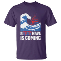Harris Walz Supporter T Shirt Big Blue Wave Is Coming - Wonder Print Shop