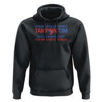 Tim Walz Hoodie Tampon Tim Protect Women Rights Stop Misogynistic Weirdos USA Flag - Wonder Print Shop