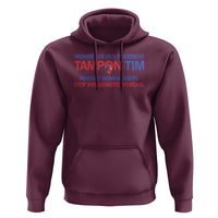 Tim Walz Hoodie Tampon Tim Protect Women Rights Stop Misogynistic Weirdos USA Flag - Wonder Print Shop