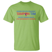 Tim Walz T Shirt Tampon Tim Protect Women Rights Stop Misogynistic Weirdos USA Flag - Wonder Print Shop