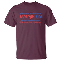 Tim Walz T Shirt Tampon Tim Protect Women Rights Stop Misogynistic Weirdos USA Flag - Wonder Print Shop