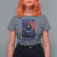 Funny Bigfoot Election T Shirt For Women Vote For Bigfoot A Candidate You Can Believe In 2024 - Wonder Print Shop