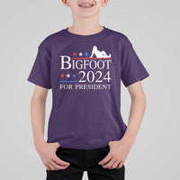 Funny Bigfoot For President T Shirt For Kid Vote Sexy Sasquatch American Flag Star - Wonder Print Shop