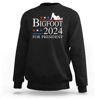 Funny Bigfoot For President Sweatshirt Vote Sexy Sasquatch American Flag Star - Wonder Print Shop