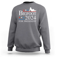 Funny Bigfoot For President Sweatshirt Vote Sexy Sasquatch American Flag Star - Wonder Print Shop