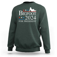 Funny Bigfoot For President Sweatshirt Vote Sexy Sasquatch American Flag Star - Wonder Print Shop