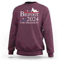 Funny Bigfoot For President Sweatshirt Vote Sexy Sasquatch American Flag Star - Wonder Print Shop