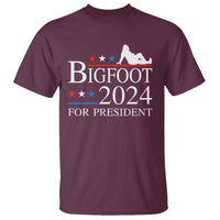 Funny Bigfoot For President T Shirt Vote Sexy Sasquatch American Flag Star - Wonder Print Shop