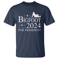Funny Bigfoot For President T Shirt Vote Sexy Sasquatch American Flag Star - Wonder Print Shop