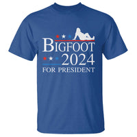Funny Bigfoot For President T Shirt Vote Sexy Sasquatch American Flag Star - Wonder Print Shop