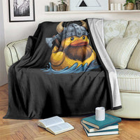 Rubber Duck Viking Warrior Norse Mythology Throw Blanket - Wonder Print Shop