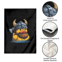 Rubber Duck Viking Warrior Norse Mythology Garden Flag - Wonder Print Shop