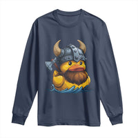 Rubber Duck Viking Warrior Norse Mythology Long Sleeve Shirt - Wonder Print Shop