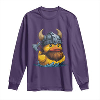 Rubber Duck Viking Warrior Norse Mythology Long Sleeve Shirt - Wonder Print Shop