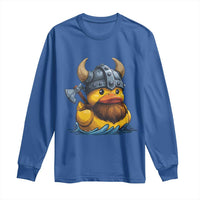 Rubber Duck Viking Warrior Norse Mythology Long Sleeve Shirt - Wonder Print Shop