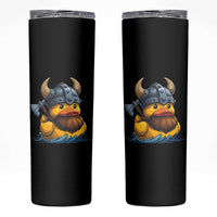 Rubber Duck Viking Warrior Norse Mythology Skinny Tumbler - Wonder Print Shop