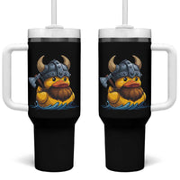 Rubber Duck Viking Warrior Norse Mythology Tumbler With Handle - Wonder Print Shop