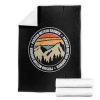 Perseid Meteor Shower Throw Blanket Shooting Stars Astronomy Vintage Retro Mountain - Wonder Print Shop