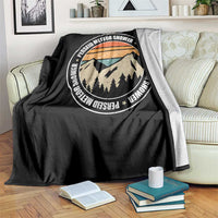 Perseid Meteor Shower Throw Blanket Shooting Stars Astronomy Vintage Retro Mountain - Wonder Print Shop