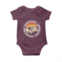Perseid Meteor Shower Baby Onesie Shooting Stars Astronomy Vintage Retro Mountain - Wonder Print Shop