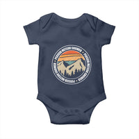Perseid Meteor Shower Baby Onesie Shooting Stars Astronomy Vintage Retro Mountain - Wonder Print Shop